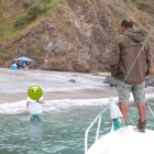 Operativo. En el parque nacional Machalilla se ejecutó un operativo entre la armada y el ministerio de Turismo.