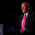 Washington. Donald Trump, en la aparición pública del sábado 25 de mayo de 2024.