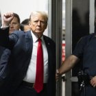El expresidente de EE.UU., Donald Trump previo a su juicio penal en Nueva York.