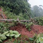 Las lluvias en Esmeraldas causan daños en vías.
