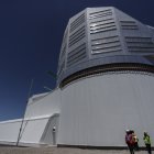 observatorio que se encuentra en construcción, ubicado en el cerro Pachón, en la región de Coquimbo.