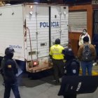 El operativo antidelincuencial tuvo lugar en Ambato.