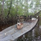 Militares hallan semisumergible en Esmeraldas.