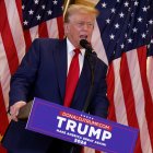 El expresidente estadounidense Donald Trump, durante una conferencia de prensa el viernes 31 de mayo en Nueva York.