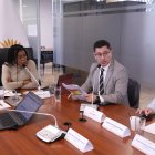 Paola Cabezas, presidenta de la mesa de Garantías Constitucionales que fiscaliza el censo.