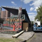 El 20 de mayo se iniciaron los trabajos para demoler la tribuna De Los Shyris.