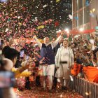 El líder del Partido Bharatiya Janata (BJP) y primer Ministro indio, Narendra Modi, llega a la sede del partido para pronunciar un discurso de victoria, el 04 de junio de 2024.