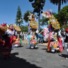 El danzante autóctono recorrió las calles de Pujilí.