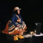 Durante la rueda de prensa se hicieron presentaciones artísticas.