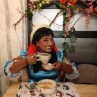 La India María probó la sazón ecuatoriana.