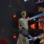 Mara Topic Verduga durante su coronación como Miss Universo Ecuador 2024.