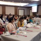 Foro. Un evento pasado sobre el liderazgo de la mujer en Ecuador.