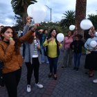 Moradores de Cumbayá realizaron un plantón en el parque central de Cumbayá.
