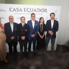 El presidente del COE y ministros durante el evento de lanzamiento.