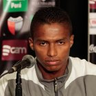 Fotografía de archivo en la que se registró al exfutbolista ecuatoriano Antonio Valencia, durante una rueda de prensa con la selección de su país.