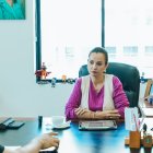 Autoridad. La prefecta del Guayas durante el diálogo con EXPRESO.