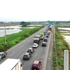 Esta vía siempre se llena en las horas pico.