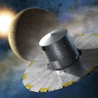 Imagen facilitada por la Agencia Espacial Europea (ESA), de la sonda espacial Gaia, el telescopio más complejo construido en Europa.