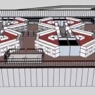 Diseño de una de las cárceles prometidas por el presidente Daniel Noboa.