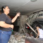 El accidente en las calles Colombia y Manuel Villavicencio destruyó parte de una casa y dejó a 7 personas heridas.
