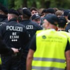 Miembros de las fuerzas de seguridad alemanas durante la Eurocopa que se celebra estos dias en Alemania.