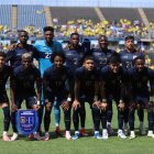 El equipo de Ecuador que estuvo en el último amistosos ante Honduras.