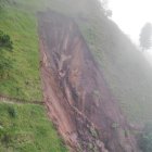 Lugar donde se registró el deslave y terminó con la vida de una adulta mayor