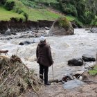 Las fuertes lluvias causaron el desbordamiento del río Pisque.