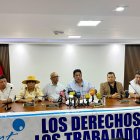 Pronunciamiento. Representantes del CUT se refirieron al tema.