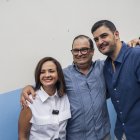 La prefecta del Guayas, Marcela Aguiñaga; el titular de la DASE EP y exfuncionario del correísmo, Camilo Samán, y el alcalde de Guayaquil, Aquiles Álvarez.