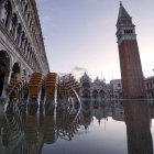 Venecia. La Plaza de San Marcos, en una inundación reciente.