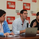 Arturo Félix, secretario de la Administración Pública; Roberto Luque, ministro encargado de Energía y Minas; Vicente Auad, gobernador del Guayas.