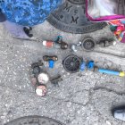 Hecho. Al hombre se le encontraron partes de los aparatos.