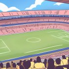 Imagen de hinchas disfrutando de la Copa América generada por IA.