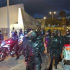 Alrededor de 3.000 personas fueron desalojadas por personal de la Policía Nacional