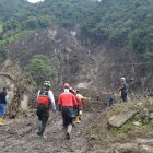 Tareas. Baños de Agua Santa, de la provincia de Tungurahua, es la zona más afectada por las últimas lluvias registradas en la Sierra y la Amazonía.