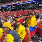 Los hinchas tricolores alentaron a Ecuador desde las gradas.
