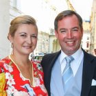 Guillermo con su esposa.