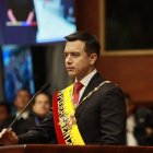 El presidente de Ecuador, Daniel Noboa, se pronuncia luego de que se le revocara la visa a la periodista Alondra Santiago.