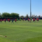 Los dirigidos por Sánchez Bas llegaron al Kellogg Zaher Sports Complex cerca de las 11:30.