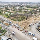 Vista área donde se han ejecutado los trabajos, en la avenida Juan Tanca Marengo.