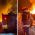 80 bomberos se encuentran atendiendo la emergencia en la fábrica de la vía a Daule.