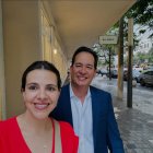 Los exministros de Gobierno María Paula Romo y Henry Cucalón.