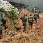 El Ejército intervino en el sitio para que se realicen los levantamientos de cadáveres.