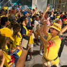 Banderazo de hinchas ecuatorianos previo al encuentro con México.