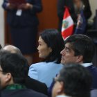 La excandidata presidencial peruana Keiko Fujimori asiste a la primera audiencia del juicio en su contra este 1 de julio de 2024, a la Corte Superior de Justicia en Lima.