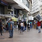 Zona comercial en el centro de Guayaquil.