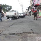 Acto. El joven quedó tendido a un costado de la carreta de pizza.