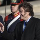 Rosario. El presidente, Javier Milei, en el acto por el Día de la Bandera.
