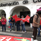 Se desarrolla plantón frente a la gobernación de Cotopaxi